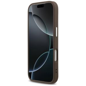 Guess 4G Triangle Logo MagSafe tok iPhone 17 Pro barna ezüst