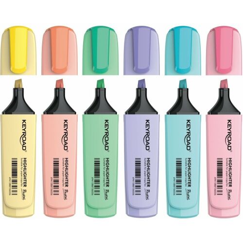 KEYROAD Pastel kiemelő, 72 db, kevert színek, kiállítás 145278441