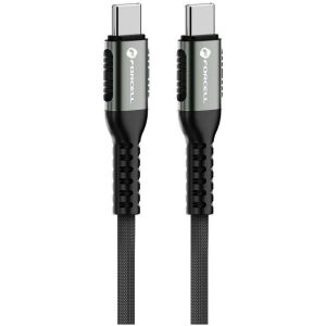 ForCell USB-C - USB-C kábel 0,25 m Fekete 145278594 - Adatkábel