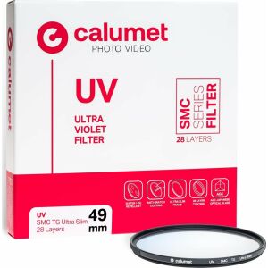 Calumet UV Filter SMC TG 49 mm Ultra Slim 28 Réteg 145278634 - Kamera objektív szűrő