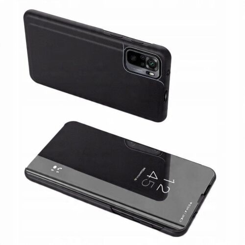 Clear View Case hüvely Xiaomi Redmi Note 11 Pro+ 5G (Kína) / 11 Pro 5G (Kína) / Mi11i HyperCharge / Poco X4 NFC 5G fekete