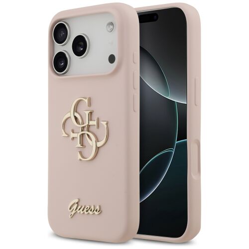Guess Silicone Big 4G Script tok iPhone 17 Pro rózsaszín 145279319 - Guess