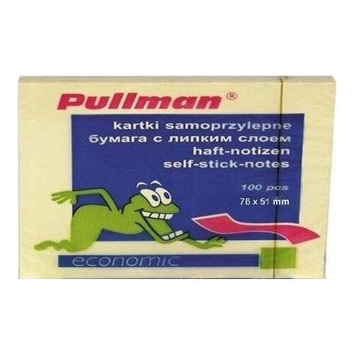 PULLMAN öntapadós jegyzetek 50x75 PULLMAN P0024 sárga 100 lap