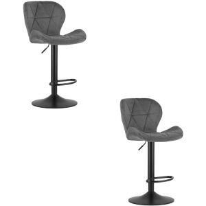 Hoker WEST - szürke bársony / fekete alap x 2