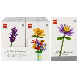 ÉPÍTŐKOCKA VIRÁGOK 9X15X5 MIX MC DISP8/128/256 145279994 - Kreatív & Építő játék