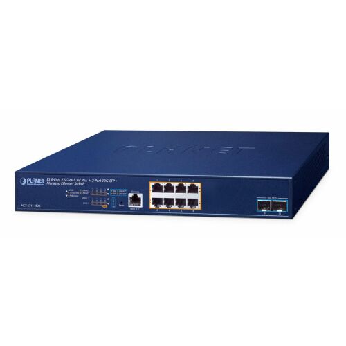 Planet MGS-6311-8P2X menedzselt Ethernet switch - Hálózati switch