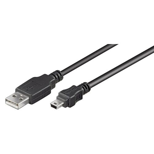MicroConnect USB kábel USB-A - miniUSB 3 m Fekete (USBAMB53) 145280373