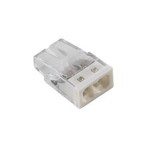 Gyorscsatlakozó 2,5mm2, 2 érintkező, fehér, E.4180T /100db/ 145280968 - Csatlakozó és kiegészítő