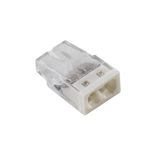 Gyorscsatlakozó 2,5mm2, 2 érintkező, fehér, E.4180T /100db/ 145280968