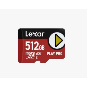 MEMORY MICRO SDXC 512GB UHS-I/PLAY LMSXPS0512G-BNNNG LEXAR 145281604 - Memóriakártya