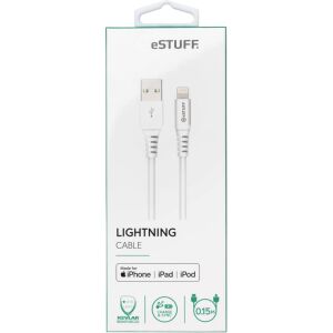 eSTUFF USB-A - Lightning 0.15m fehér 145281775 - Adatkábel