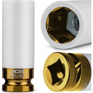 JCB Mély alufelnis csatlakozó védőhüvellyel 19mm 1/2" 145281842 - Szerszám