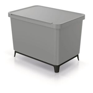 Cos de gunoi colectare selectiva Keden SYSTEMA, 23L si 2x10L, smooth gray 145281929 - Decorațiuni