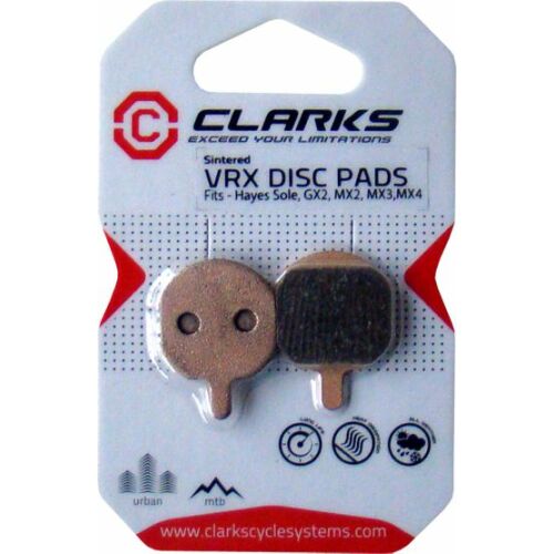 Clarks Fékbetét HAYES (Sole, GX2, MX2, MX3, MX4) fémes sínelt