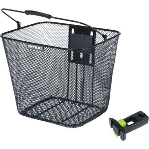 BASIL BILBAO KORMÁNYKOSÁR, KlickFix keretfejhez rögzítő tartóval, Acél, Fekete (ÚJ 2025) 145282107 - Kerékpár kiegészítő