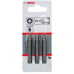 Biti pentru Șuruburi Extra-Dur, PZ2, 51mm, 3 Bucați 145282129 - Capete bit