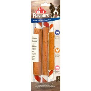 8in1 Triple Flavor rágó csemegékutya borda 140 g