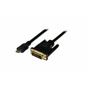 MicroConnect HDMI Mini - DVI-D kábel 1m fekete (HDCPDVIDD) 145282332 - HDMI kábel