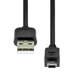 ProXtend USB 2.0 A to Mini B 5P F-F Fekete 1,5M 145282412 - Kábel