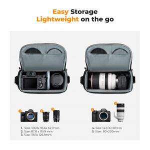 K&F Concept Camera Sling Bag 5 l fotótáska - sötétkék 145282874 - Fényképezőgép táska & tok