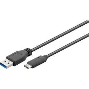 USB MicroConnect USB-A - USB-C kábel 3 m Fekete (USB3.1CA3) 145282976 - Kábel
