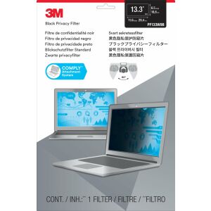 3M PF133W9B 33,8 cm (13.3") Laptop Keret nélküli adatvédelmi szűrő kijelzőhöz 145283519 - Monitorszűrő