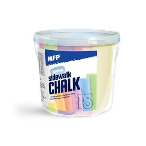 Kreda chodnikowa owalna MFP 15 sztuk mix kolorów 145283714 - Narzędzie do rysowania
