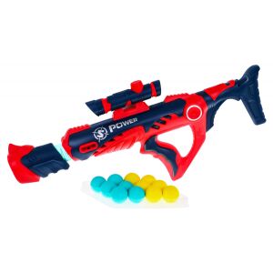 Pistol de mingi pentru copii, 6 ani+, Multicolor 145283823 - Arme de jucărie, gloante