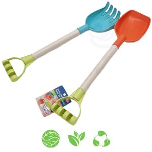 WOOPIE GREEN Set Spatulă și Greblă 51 cm MATERIAL ORGANIC BIODEGRADABIL 145283888 - Jucării gonflabile și jucării de plajă