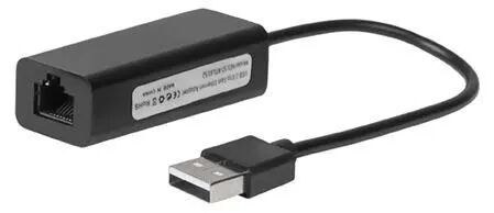 MicroConnect USB2.0 la Ethernet, Black Plug and play. Suportă, Win 7/8, Vista, XP etc.
