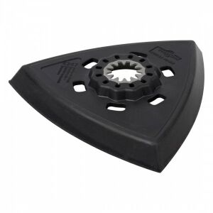 Disc de rectificat triunghiular (cu sistem de montare Velcro), SL Wolfcraft, dimensiune laterală: 95mm. Ideal pentru lucrul în colțuri - Starlock 145285255 - Accesorii pentru unelte multifuncționale