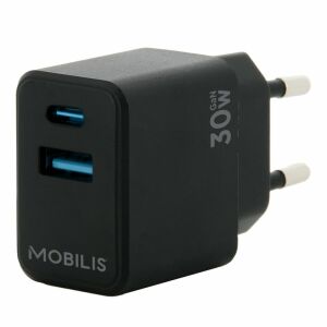Mobilis Wall Charger 30W - 1 USB A + 1 USB C - GaN 145285472 - Technische Artikel & Elektronik