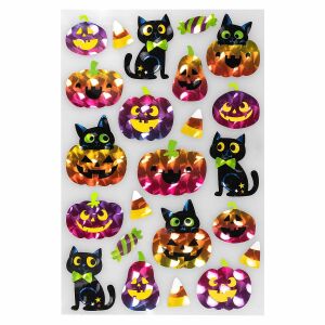 Fémizésű halloween matricák