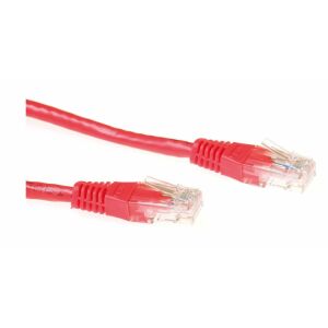MicroConnect U/UTP CAT6 10M Piros karton főcsomagolás PVC Mennyiség: 50 db 145285634 - Kábel