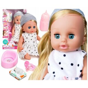 Baba baba, mint az igazi, interaktív kiegészítők, nagy, beszél, ruházat, pisil