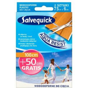 Salvequick Salvequick Aqua Resist vízálló sebtapasz vágáshoz 150cm 145285965 - Otthoni betegápolás
