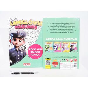 KSIĄŻ. Łamigłówki policjanta z naklejkami 145286261 - Gyermek & Ifjúsági könyv