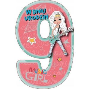 ARMIN KARNET GM 9 URODZINY DZIEWCZYNKA 145286491 - Decoratii si echipamente pentru petreceri