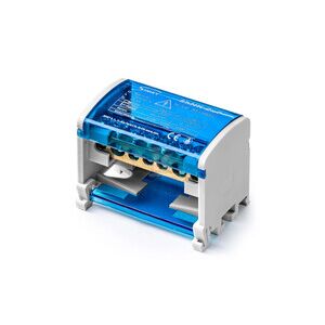 Bipoláris moduláris elosztóblokk 2x(5x6mm 2x25mm) TS35 sínre ShNK 2x7 85140002 145286609 - Sorkapocs