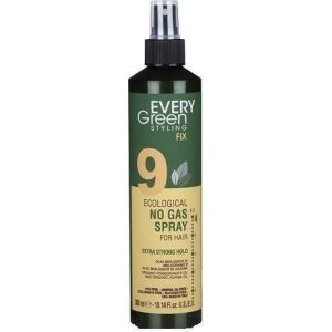 Every Green EVERY GREEN_Eco Hairspray No Gas Strong Hold ekologiczny lakier do włosów mocno utrwalający fryzurę 300ml 145286813 - Stylizacja włosów