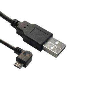 MicroConnect USB A - USB Micro B, 2.0 verzió, fekete, 1,8 m USB A - Micro USB B 5P Szögletes adatátvitel Hi-Speed 480 Mb/s 145287103 - USB kábel