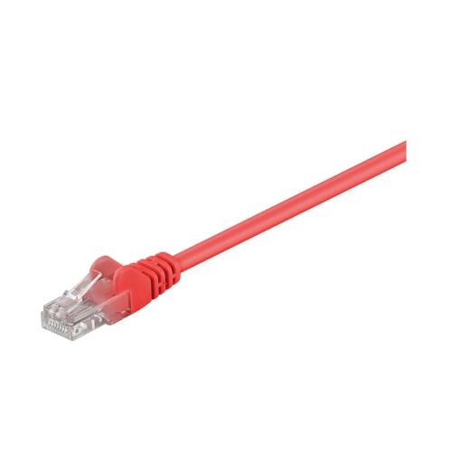 MicroConnect U/UTP Cat5e 0,25M piros árnyékolatlan hálózati kábel PVC, PVC, 4x2xAWG 26 CCA 145287301
