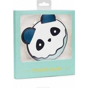 Powerbank 3D Panda 2200 mAh Kulcstartó Fehér