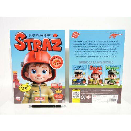 KSIAZ. Kifestőfüzet Tűzoltók matricákkal 145287994