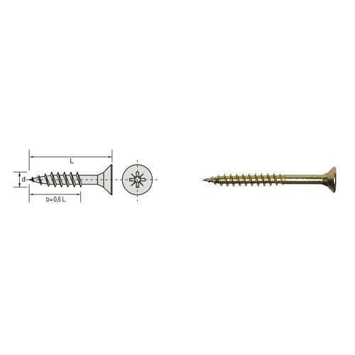 FA CSAP 6.0x130mm Sárga Cinkes Facsavar - Építőanyag