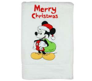 Disney Mickey hímzett frottír Törölköző 70x140cm - Karácsony  30490069 Fürdőlepedők, törölközők, kifogók - 70 x 140 cm