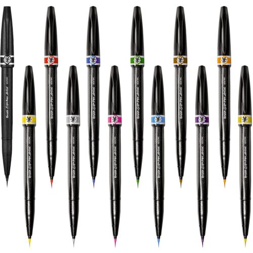 Pentel Brush Sign Pen Artist SESF ecsetfilces toll 145288522