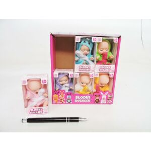 AST. LALKA Natalia x 6 mini bobas,9 cm,szatoban