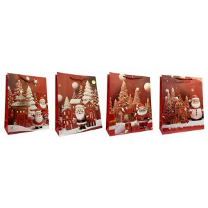 Díszes karácsonyi ajándékcsomagoló táska 18x24x8,5cm DW10182C mix ár 1 db 145290184 - Művészet & Hobbi