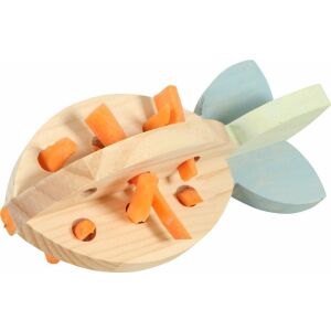 ZOLUX Nasi játék rágcsálnivalóval tengerimalacnak nyúl fából sárgarépa COSY 6x6x14 145290348 - Rágcsáló játék